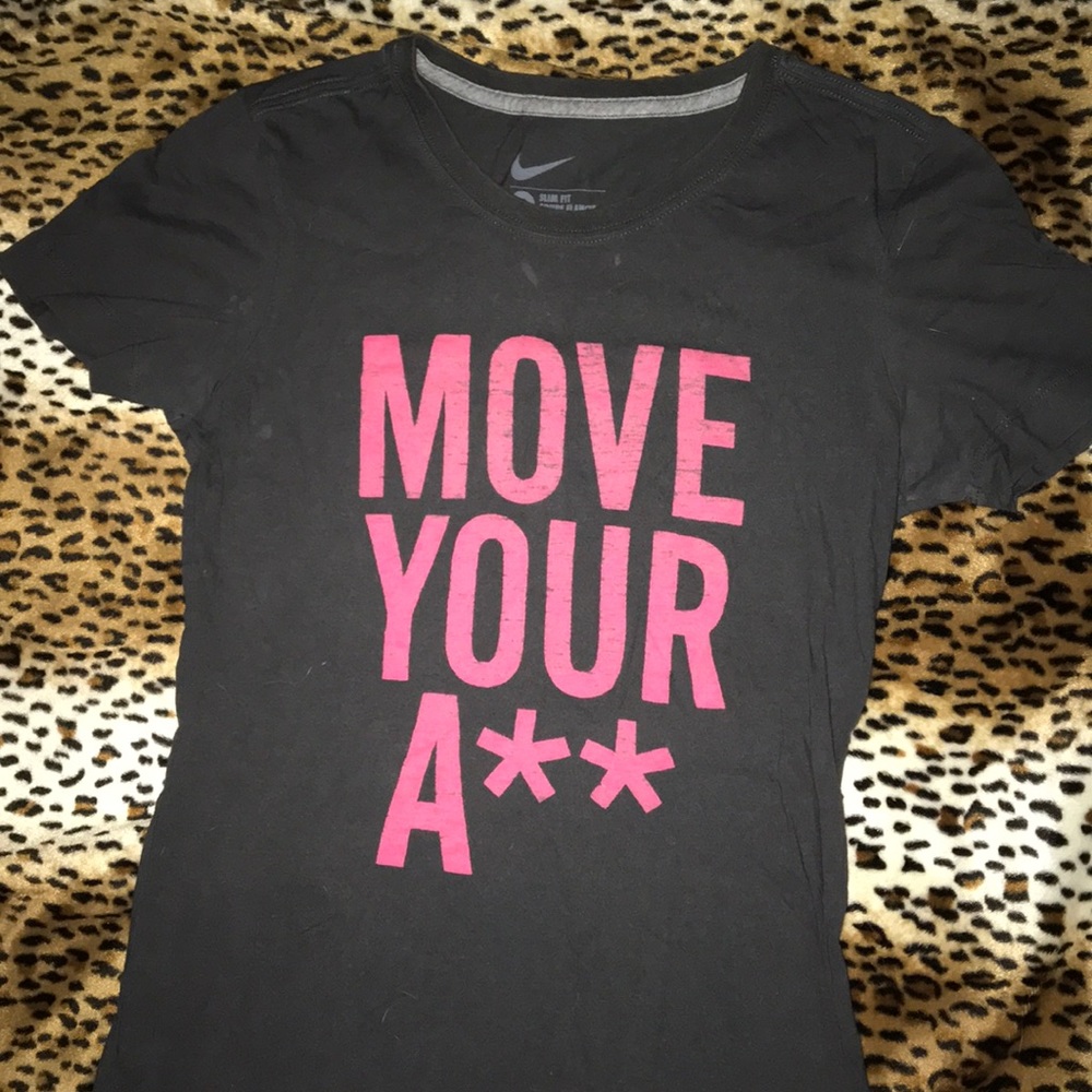 Move your ass Nike skirt small gray pink